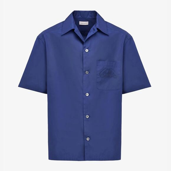 Alexander McQueen Seal Logo Bowling Shirt XL - Picture 1 of 9